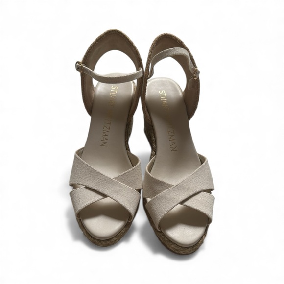 Stuart Weitzman Cream Wedge Sandals - never worn - Picture 6 of 7